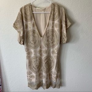 Jen’s Pirate booty metallic lace dress M/L